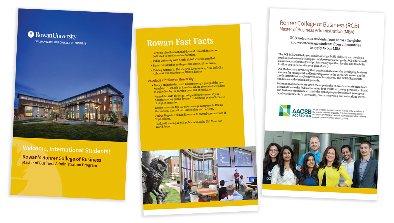 Promoting Rowan’s Rohrer College of Business